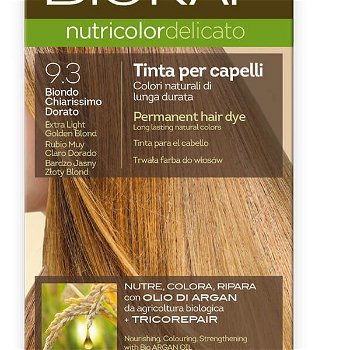 Biokap NUTRICOLOR DELICATO - farba na vlasy - 9.30 Blond zlatá - Extra svetlá 140 ml