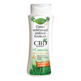 Bione Cosmetics Čistiace a odličovacie pleťové tonikum CBD Kanabidiol 255 ml