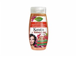 Bione Cosmetics Hĺbkovo regeneračný šampón na poškodené vlasy Keratin + Ricinový olej 260 ml