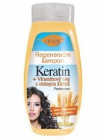 Bione Cosmetics Regeneračný šampón Keratin + Vitamínový olej z obilných klíčků 400 ml