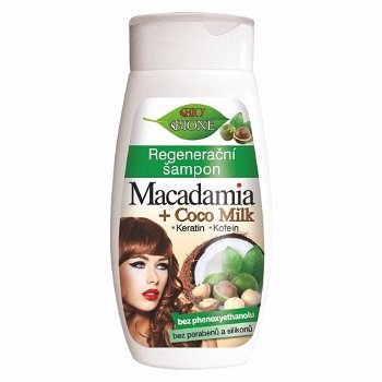 Bione Cosmetics Regeneračný šampón Macadamia + Coco Milk 260 ml
