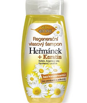 Bione Cosmetics Regeneračný vlasový šampón Heřmánek + Keratin 260 ml