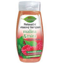 Bione Cosmetics Relaxačné vlasový šampón Malina & Mäta 260 ml
