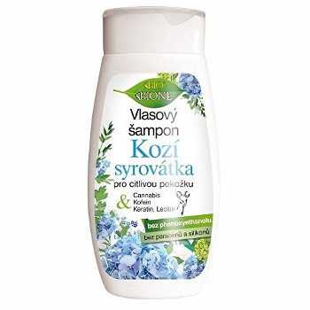Bione Cosmetics Vlasový šampón Kozí syrovátka pre citlivú pokožku 260 ml