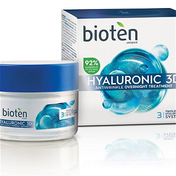 bioten Nočný krém proti vráskam Hyaluronic 3D (Antiwrinkle Overnight Treatment) 50 ml