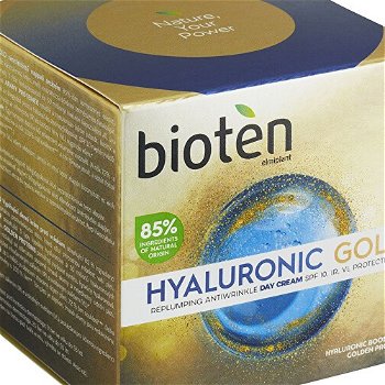 bioten Vypĺňajúci denný krém proti vráskam Hyaluronic Gold SPF 10 (Replumping Antiwrinkle Day Cream) 50 ml