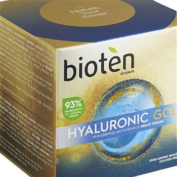 bioten Vypĺňajúci nočný krém proti vráskam Hyaluronic Gold (Replumping Antiwrinkle Night Cream) 50 ml