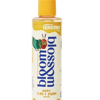 Bloom & Blossom Detský umývací gél, šampón a kondicionér Tuze hladná húsenica (3-in-1 Swim) 200 ml
