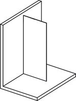 Bočné zástena k sprchovacím dverám 100 cm Polysan Modular MS1-100