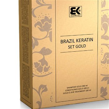 Brazil Keratin Darčeková sada pre krepaté vlasy Gold