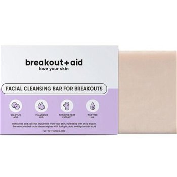 Breakout+aid Čistiace mydlo na problematickú pleť s kyselinou salicylovou (Facial Clean sing Bar For Breakouts) 100 g