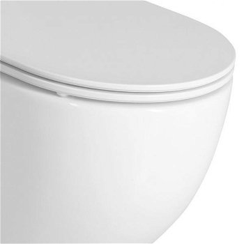 Bruckner - FULDA závesná WC misa, Vortex Rimless, 36x52,5cm, biela 201.408.4