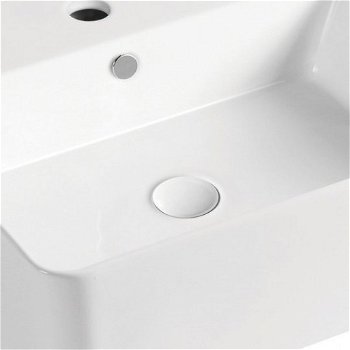 Bruckner - NEASA keramické umývadlo na dosku 46x42cm, biela 201.117.4