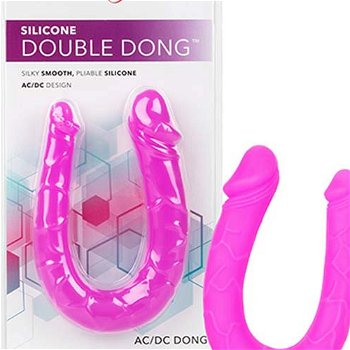 CalExotics Silicone Double Dong obojstranné dildo pink