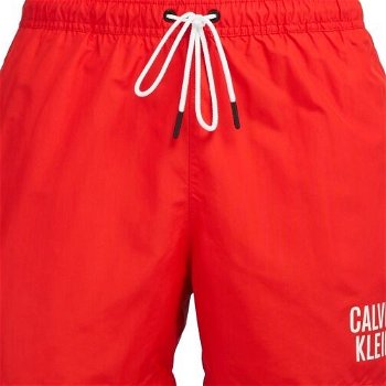 Calvin Klein INTENSE POWER-MEDIUM DOUBLE WB Pánske kúpacie  šortky, červená, veľkosť