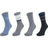 Calvin Klein WOMENS 4PK MULTI LOGO DRESS CREW GIFTBOX EVE Dámske ponožky, sivá, veľkosť