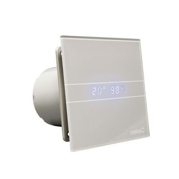 CATA - E-100 GSTH kúpeľňový ventilátor axiálny s automatom, 4W/8W,potrubie 100,striebo 00900600