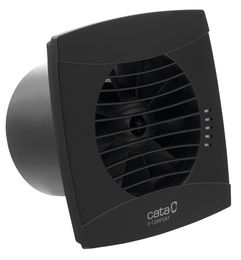 CATA - UC-12 TH kúpeľňový ventilátor axiálny s automatom, 12W, potrubie 120, čierna 01302200