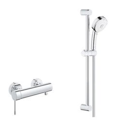 Cenovo zvýhodnený Grohe set pákovej batérie Essence 33636001 so sprchovacím setom 27580002