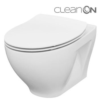 CERSANIT - SET 934 ZÁVESNÁ WC MISA MODUO CLEANON + WC SEDENIE DELFI SLIM SC EO K701-147