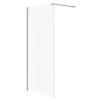 CERSANIT - Sprchová zástena WALK-IN MILLE 90X200, chróm, priehľadné sklo S161-006