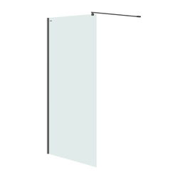 CERSANIT - Sprchová zástena WALK-IN MILLE BLACK 120x200, číre sklo S161-004