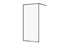 CERSANIT - Sprchovací kút WALK-IN LARGA ČIERNE 100X200 TRANSPARENT SKLO S932-139