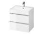CERSANIT - Umývadlo skrinka VIRGO 60 biela s chrómovými úchytmi S522-017