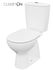 CERSANIT - WC KOMBI 683 ARTECO CO 021 3/5, SEDADLO ARTECO POLYPROPYLEN, SOFTCLOSE NEW K667-074