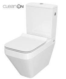 CERSANIT - WC KOMBI CREA CLEANON 010/020 ŠTVOREC, NÁDRŽKA 010 3/5, SEDADLO DUR SLIM WO LW ONE K114-022-B-SET