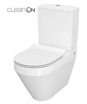 CERSANIT - WC KOMBI CREA CLEANON 011/020 OVAL, NÁDRŽKA 011 3/5, SEDADLO DUR SLIM WO LW ONE K114-023-S-SET