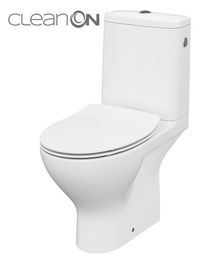 CERSANIT - WC KOMBI MODUO 43 cm 670 010 3/5 CLEAN ON, SEDADLO SLIM DUROPLAST-SOFT CLOSE K116-029