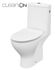 CERSANIT - WC KOMBI MODUO 43 cm 670 010 3/5 CLEAN ON, SEDADLO SLIM DUROPLAST-SOFT CLOSE K116-029