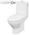 CERSANIT - WC KOMBI MODUO 43 cm 674 010 3/5 CLEAN ON, SEDADLO SLIM WRAM DUROPLAST-SOFT CLOSE K116-036