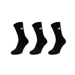 Champion 3PK CREW SOCKS Unisexové ponožky, čierna, veľkosť