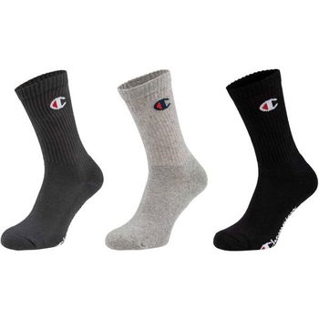 Champion 3PK CREW SOCKS Unisexové ponožky, tmavo sivá, veľkosť