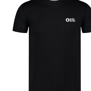 Čierne pánske tričko z organickej bavlny SAILBOARD NBSMT7829_CRN