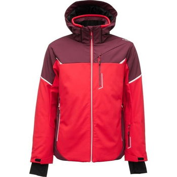 CMP MAN JACKET ZIP HOOD Pánska lyžiarska bunda, červená, veľkosť