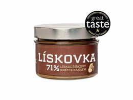 Čokoládovňa Janek Lískovka, 71% lieskovoorieškový krém s kakaom 250 g