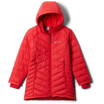 Columbia G HEAVENLY LONG JACKET Dievčenská bunda, červená, veľkosť