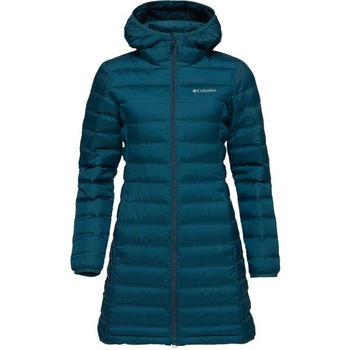 Columbia LAKE 22 II DOWN LONG HOODED JACKET Dámska zimná bunda, tmavo zelená, veľkosť