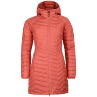 Columbia POWDER LITE MID JACKET Dámska dlhá zimná bunda, lososová, veľkosť