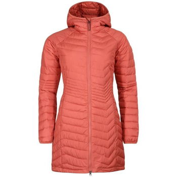 Columbia POWDER LITE MID JACKET Dámska dlhá zimná bunda, lososová, veľkosť