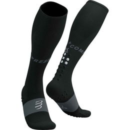 Compressport FULL SOCKS OXYGEN Kompresné lyžiarske podkolienky, čierna, veľkosť