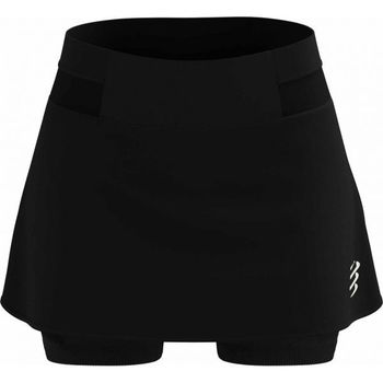 Compressport PERFORMANCE SKIRT W Dámska bežecká sukňa, čierna, veľkosť