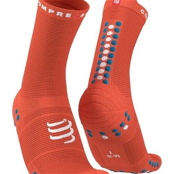 Compressport PRO RACING SOCK v4.0 RUN HIGH Bežecké ponožky, oranžová, veľkosť