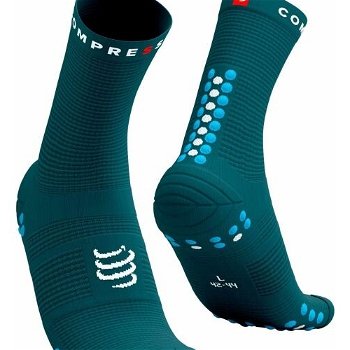 Compressport PRO RACING SOCK v4.0 RUN HIGH Bežecké ponožky, tmavo zelená, veľkosť