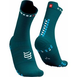 Compressport PRO RACING SOCK v4.0 RUN HIGH Bežecké ponožky, tmavo zelená, veľkosť