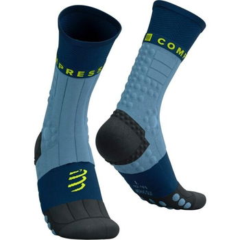 Compressport PRO RACING SOCKS WINTER TRAIL Zimné  bežecké ponožky, svetlomodrá, veľkosť