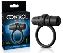 Control silikónový vibračný krúžok na penis